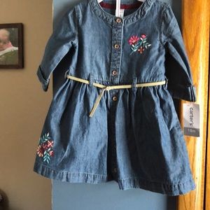 18 months denim dress